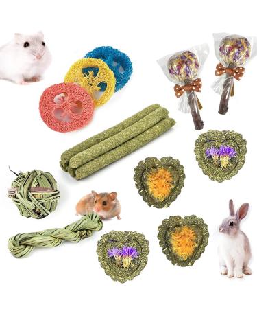 Fipases rabbits cake stuff 16 pieces of natural timothy hay kieletzeiten improve dental health for rabbits/chinchilla/guinea pig/hamster/holland lop bunny chilling stuff