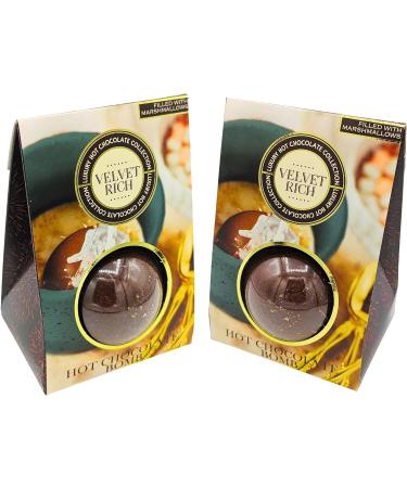 Hot Chocolate Gift Set - Hot Chocolate Bomb - Hot Cocoa Bomb - Milk Chocolate Bomb With Mini Marshmallows - Pack Of 2 (Hot Chocolate) (Velvet Rich) - Buy Online on GoSupps.com