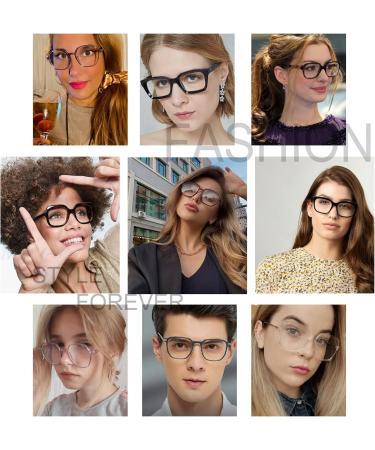 Buy Fashion TR90 Frame Blue Light Blocking Glasses for Men & Women - Stylish Silver Computer Glasses for Eye Protection - Buy Online on GoSupps.com