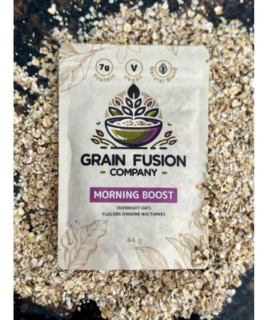 Overnight Oats - Organic - Vegan Friendly - High Protein - Morning Boost 44 g (Pack of 5) - Buy Online on GoSupps.com