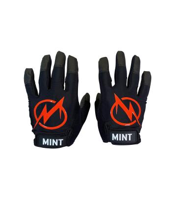 Mint Ultimate - Sports Gloves with Friction Grip, Breathable Gloves for Ultimate Frisbee, Cutter 4 Premium, Small, Black black 4X-Large