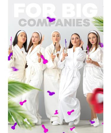 15pcs Bachelorette Straws and Confetti Pack - Crazy Hen Night Straw - Funny Drinking Straws - Bachelorette Party Drinking Straws - Straws Party Pack - Buy Online on GoSupps.com