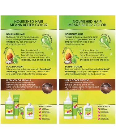 Garnier Nutrisse Ultra Color B4 Golden Mahogany Brown Hair Dye 2 Pack - Buy Online on GoSupps.com