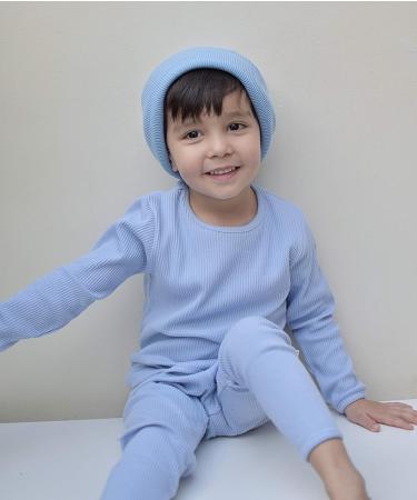 DreamBuy 20 Colours Ribbed Pyjama/Tracksuit/Loungewear Unisex 7-8 Years - Powder Blue - Buy Online on GoSupps.com
