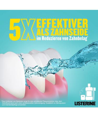 Buy Listerine Cool Mint Antibacterial Mouthwash (6 x 600ml) - Alcohol-Free Essential Oils for Long-Lasting Freshness - International Shipping Available - Buy Online on GoSupps.com