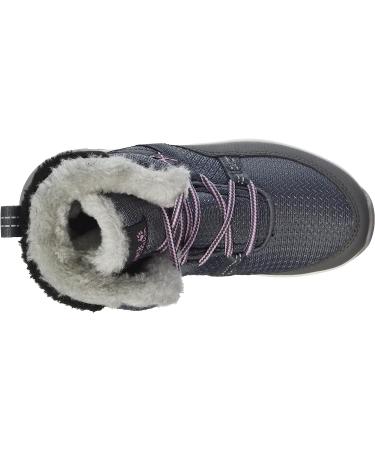 Jack Wolfskin Unisex-Child Polar Wolf Texapore High K Hiking Boot - Big Kid (8-12 Years) - Size 5 - Pebble Grey/Off-white - Buy Online on GoSupps.com