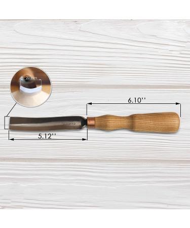 BeaverCraft G7L/22 Wood Carving Gouge Chisel - Carbon Steel Blade, Wood Handle, Radial Bent Gouge for Hard & Soft Woods - Buy Online on GoSupps.com