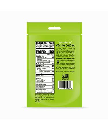 Roasted & Salted No-Shell Wonderful Pistachios - 6 Oz - Buy Online on GoSupps.com