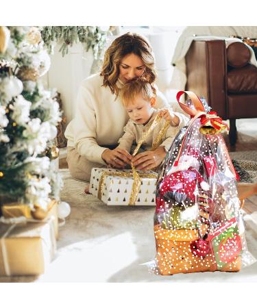 HOMPAL 115 ft Clear Cellophane Wrap Roll (33 in x 115 ft) - Polka Dot Cellophane Roll - Clear Wrap Cellophane Bags - Clear Wrapping Paper to Wrap Gift Baskets - Clear Gift Wrap - Celophane Basket Wrap - Cello Wrap White - Buy Online on GoSupps.com
