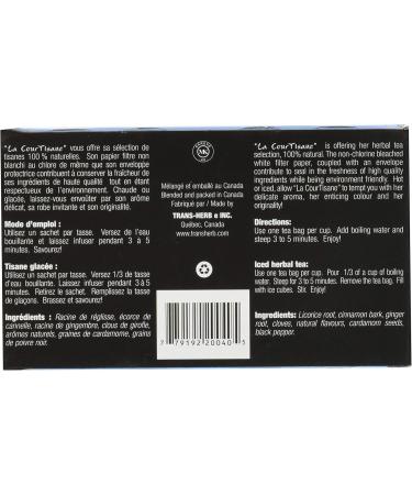 La Courtisane Licorice Spice Herbal Tea Kosher Gluten-Free 20 Teabags - Buy Online on GoSupps.com