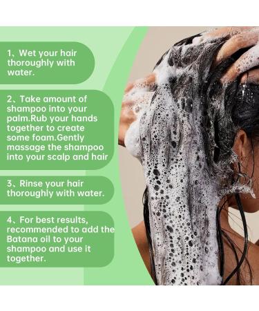  Grgowe Batana Oil Shampoo Rosemary Shampoo Repairs Damaged Hair Moisturizes Hair Loss For Healthier Thicker Hair Suitable For All Hair Types - Buy Online on GoSupps.com