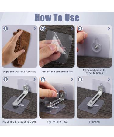 ERPMLYO 20 Sets Child Locking Cabinet Tilting Protection - Anti-Tipping Furniture Straps for Baby & Pet Safety | Wall Anchor without Drilling - Buy Online on GoSupps.com
