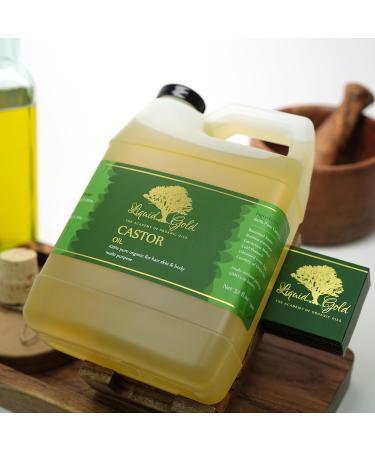 Premium Organic Castor Oil 32 oz - Cold Pressed Pure Natural for Hair & Skin - International Shipping Available - Buy Online on GoSupps.com