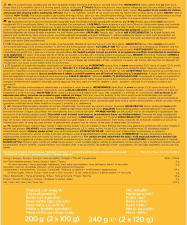 Buy Elf Family Premium Konjak Noodles - 90% Fewer Calories Vegan & Gluten-Free - 12 Pack Shirataki Instant Pasta Low Carb/Keto - 240g x 6 Boxes - Buy Online on GoSupps.com