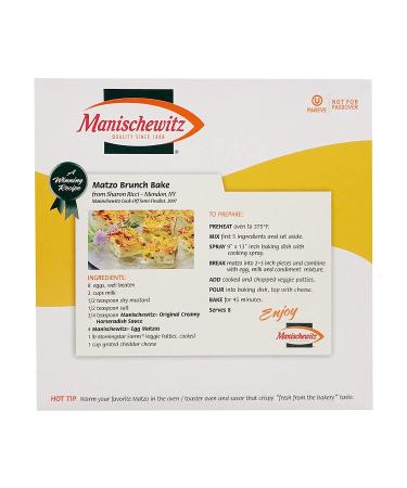 Manischewitz Matzo Cracker Egg 12oz - Authentic Jewish Passover Crackers - Buy Online on GoSupps.com
