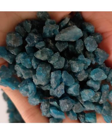 Reiki Healing Crystal 100g-500g Natural Blue Apatite Crystal Rough Phosphate Rock Mineral Healing Can be Used for Meditation (Size : 400g) - Buy Online on GoSupps.com