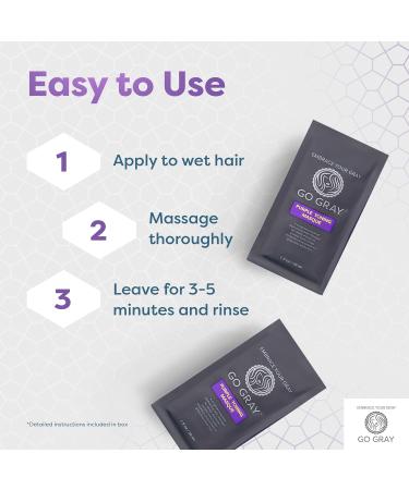 Purple Toning Masque Treatment System Brighten & Hydrate Gray/Silver Hair | 4 Packets International Shipping - Buy Online on GoSupps.com
