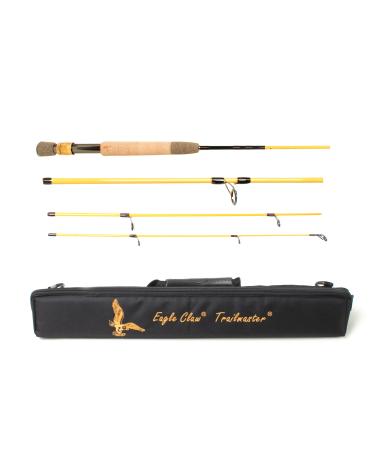 Eagle Claw Trailmaster Spin-Fly Rod 6 Pc. 7 M, Im-7 Graphite, One Size