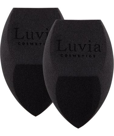 Makeup Sponge Set in Diamond Shape Luvia Cosmetics Makeup Blender Black - Buy Online on GoSupps.com