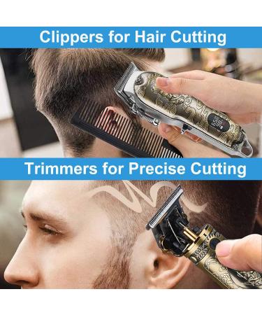 Suttik Men's Hair Clippers Set - Cordless Professional Trimmers with T-Blade & LED Display - Perfect Grooming Gift - Buy Online on GoSupps.com