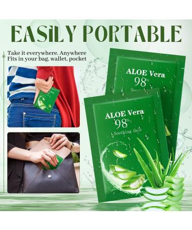 Siifert 30 Pcs Travel Size Aloe Vera Gel 98% Organic After Sun Moisturizer for Face Body Soothing Hydrating Lotion Bulk for Winter Vacation Guests Skin Care Gifts - Buy Online on GoSupps.com