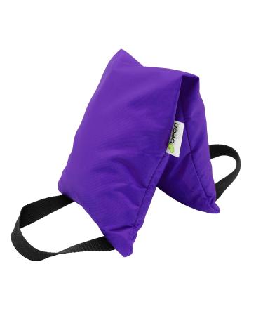Bean Products 10 LB Yoga Sandbag Filled Two Handle Design - Made in USA Purple
