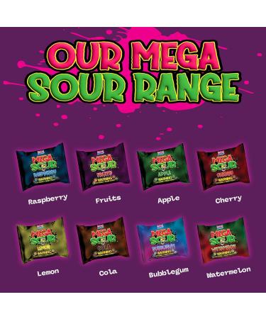  Barnetts Barnetts Sweets Mega Sour Candy Fruits Mixed Fruit (227g) - Buy Online on GoSupps.com