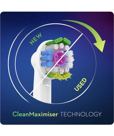 Oral-B White 3D Brush Head - 4 Pack | Original Cleaning Brush Body for Superior Oral Care | Fast International Shipping - Buy Online on GoSupps.com