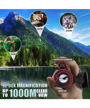 10-30x50 Monoculars for Adults High Powered  Monocular Telescope with Smartphone Adapter  HD Monocular for Bird Watching  Hunting and Camping - Buy Online on GoSupps.com