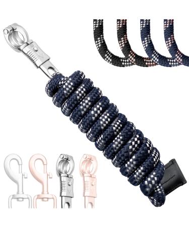 Esposita Leading knit connecting trick SOLID Champion Edition with panic hooks or carabin hooks snap hooks knit (navy/silver panic hook) navy/silver panic hooks