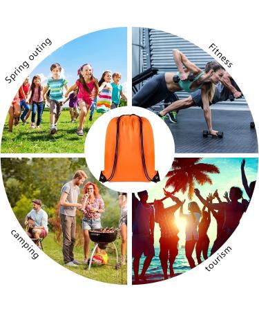 Drawstring Backpack 40 Pcs Cinch Bags Drawstring Bags Bulk Nylon Draw String Sport Bag 10 Colors 10 Colors 40 - Buy Online on GoSupps.com