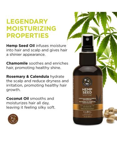 Hemp Seed Hair Care Leave-In Conditioner & Detangler - Naked in the Woods - 4 oz - Buy Online on GoSupps.com
