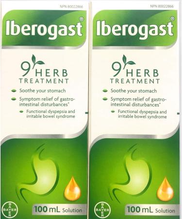 Iberogast 2 Pack 2x100mL 3.38 Fl Oz (Pack of 2)