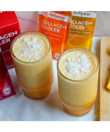 Dr. Kellyann Collagen Cooler Orange Creamsicle | 15g Grass-Fed Collagen Protein per Serving | Keto & Paleo Friendly Non-GMO Dairy-Free | 14 Servings Orange Creamsicle 11.2 Ounce (Pack of 1) - Buy Online on GoSupps.com