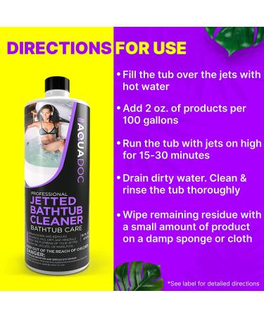 AquaDoc Jetted Tub Cleaner - Fast Acting Spa Chemical for Hot Tubs & Bathtubs - Buy Online on GoSupps.com