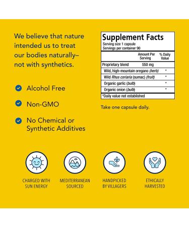 North American Herb & Spice OregaMax - Wild Oregano Supplement - Immune & Digestive Support - 90 Non-GMO Capsules - Buy Online on GoSupps.com