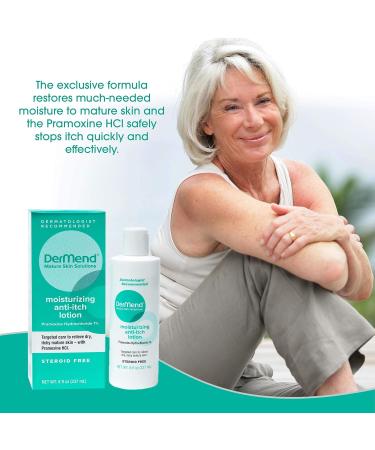 Dermend Moisturizing Anti-Itch Lotion - Targeted Care for Dry, Itchy, Mature Skin - 8 Ounces - Buy Online on GoSupps.com