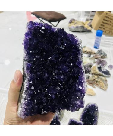 Natural Crystal Rough Natural Crystal Rough Uruguay Stone Amethyst geode Crystal Quartz Cluster Home Decor Display amethyste (Size : 900-1000g) (Size : 1500-1600g) - Buy Online on GoSupps.com