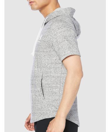 Under Armour Men's Rival Terry Short-Sleeve Hoodie - Onyx White/Cruise Gold - Size Medium - Buy Online on GoSupps.com