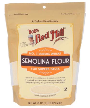 Bob's Red Mill Semolina Pasta Flour, 24 OZ (Pack of 1)