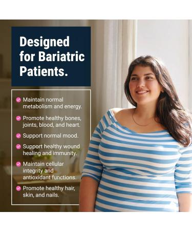 BariatricPal Multivitamin ONE 1 per Day! Bariatric Multivitamin Capsule with 45 mg of Iron | Easy to Swallow Capsule | Vitamin for Bariatric Surgery Patients | 90 Count (3 Month Supply) 90 Count (Pack of 1) - Buy Online on GoSupps.com