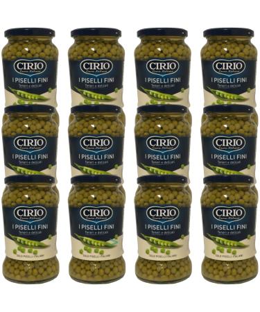 Cirio Tender and Delicate Finished Peas Grown in Italy (12 x 370g)
