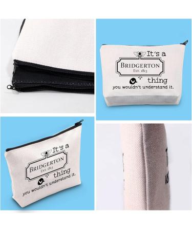Bridgerton Toiletry Bag for Fans | Stylish Medium Accessory Inspired by the TV Series - Buy Online on GoSupps.com