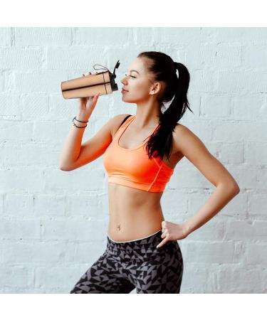 Navaris 750ml Stainless Steel Protein Shaker Bottle - Copper Fitness Mug for Smoothies & Protein Shakes - Perfect for Training & Sports - Buy Online on GoSupps.com