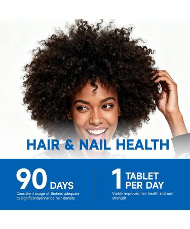 julytiger Biotin 10 000mcg with Collagen Supplement Biotin (Vitamin B7) for Healthy Skin and Nails biotin Collagen peptide for Women and Men - Vegan Non-GMO Gluten & Soy-Free - 60 Tablets - Buy Online on GoSupps.com