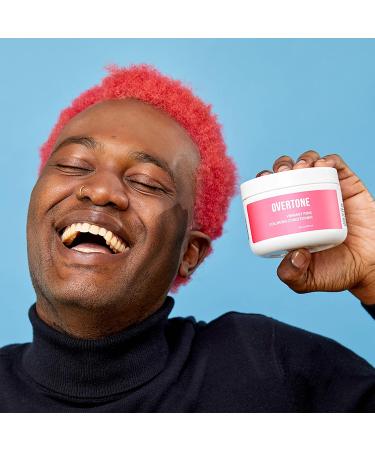 Overtone Vibrant Pink Color Depositing Conditioner - 8 oz Semi-Permanent Hair Color with Shea Butter & Coconut Oil - Cruelty-Free Formula for Temporary Pink Hair - Buy Online on GoSupps.com