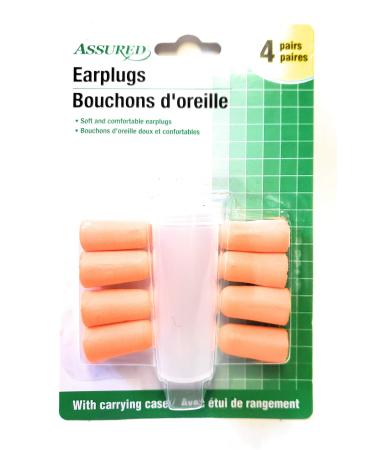 Earplugs  Noise Reduction Rating: 30 Decibels  4 pairs