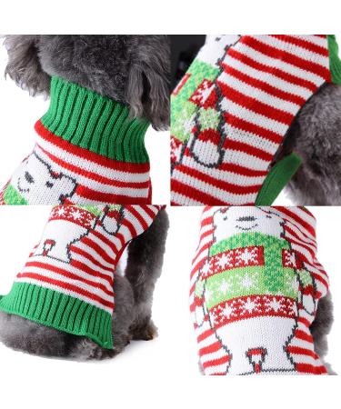 ABRRLO Christmas Dog Sweater - Warm Cozy Sweater for Small & Medium Dogs | Bear-01 XL | Perfect Holiday Gift - Buy Online on GoSupps.com