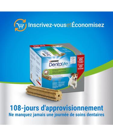 Purina Dentalife Mini for Little Dogs | 108 Grain-Causes | Maxi Pack 2 x 882g | Oral Hygiene Treats - Buy Online on GoSupps.com