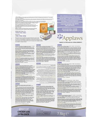 Applaws Cat Dry Food Adult - Grain-Free Chicken with Duck 7.5kg | Premium Quality for Healthy Cats - Buy Online on GoSupps.com